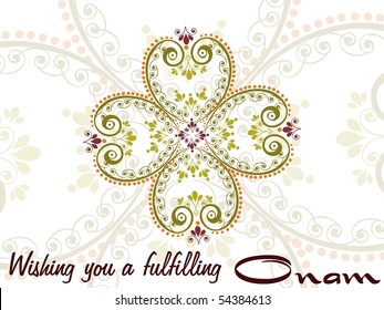 creative artwork for onam