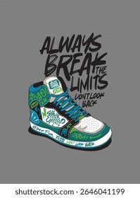 Creative artwork of a skateboard with urban flair, perfect for streetwear prints, youth fashion, and extreme sports branding.