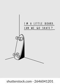 Creative artwork of a skateboard with urban flair, perfect for streetwear prints, youth fashion, and extreme sports branding.