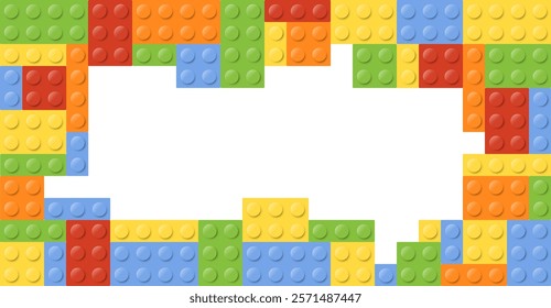 A Creative Assembly of Colorful Blocks Frame for Inspiring Projects and Activities