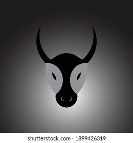 the creative and attractive cow head design 