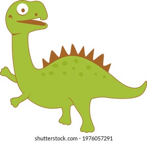 Creative Attractive Design Cartoon Style Dinosaur Stock Vector (Royalty ...