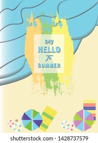 Creative and attractive design illustrations in the form of summer vectors that can be used for banners, flyers, posters, backgrounds, leaflets