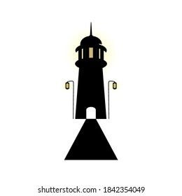 creative and attractive logo design illustration as a lighthouse building