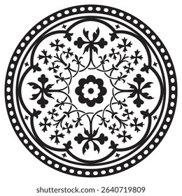 creative and attractive mandala art design with round shape motif 
