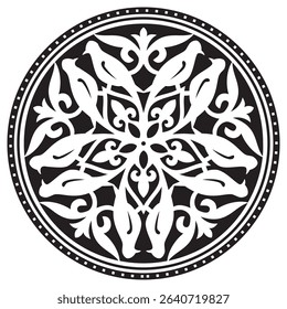 creative and attractive mandala art design with round shape motif 