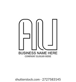 Creative AU logo design, modern minimalist branding, unique au icon, professional AU identity, clean versatile visual identity