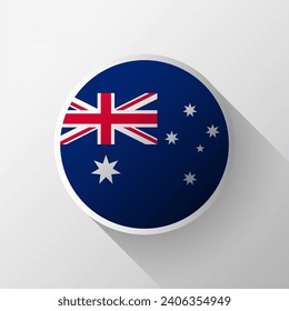 Creative Australia Flag Circle Badge