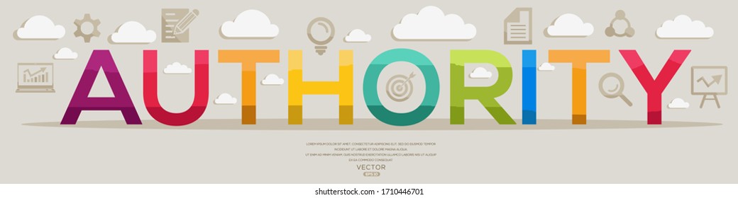 Creative (authority) Design,letters and icons,Vector illustration.