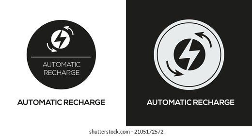 Creative (Automatic Recharge) Icon ,Vector Sign.