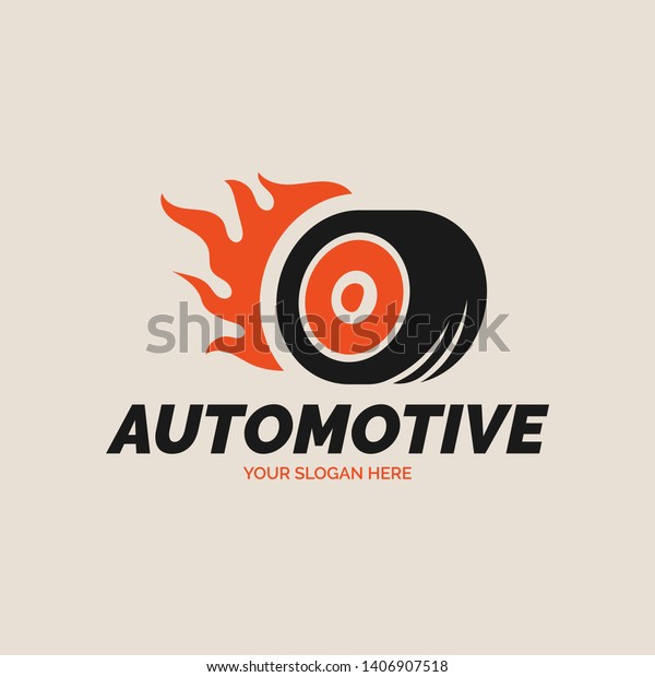 Creative Automotive Logo Design for Automotive\
industry. Automotive logo vector. Transportation sign illustration\
with Tire \
