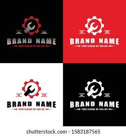 Creative automotive logo design vector template