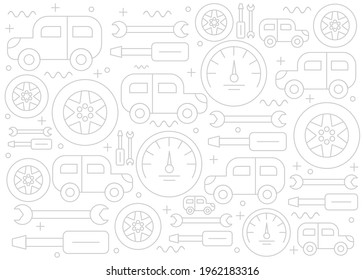 Creative automotive pattern design. Easy to edit with vector file. Can use for your creative content. Especially about automotive and transportation.