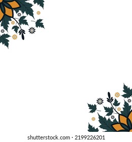 Fondo creativo de otoño con hojas simples Caída de hojas. 