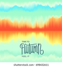 Creative Autumn Seasonal poster. Abstract Background. Modern Design. Beautiful color combination.
 Vector illustration