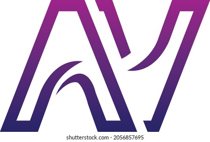 Creative AV logo icon design