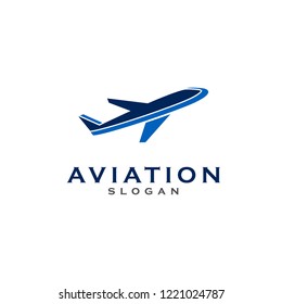 creative aviation logo, plane logo design vector