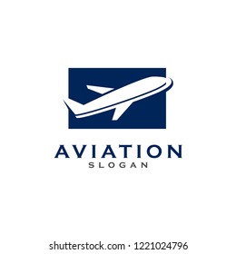 creative aviation logo, plane logo design vector