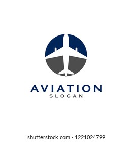 creative aviation logo, plane logo design vector