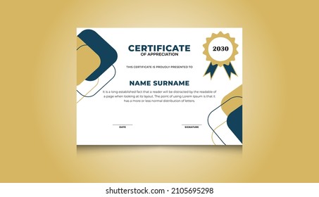 Creative Award Certificate Template For business and education needs