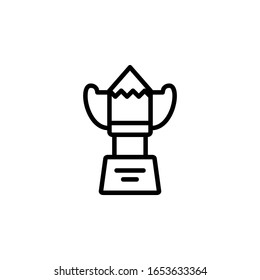 creative award icon. Online Learning icon. Perfect for application, web, logo and presentation template. icon design line style