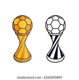 Creative Award Trophies Illustrations Vector Design, Premium Vector. Hi Quality Vector, Award Concept Is Reward Victory And Rank, Game, Goal And Successful Win, 3D Illustration Vector Design.