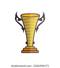 Creative Award Trophies Illustrations Vector Design, Premium Vector. Hi Quality Vector, Award Concept Is Reward Victory And Rank, Game, Goal And Successful Win, 3D Illustration Vector Design