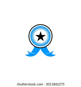 icono de galardón creativo o vector de trofeo