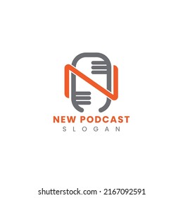 Creative and awesome professional podcast logo design templet