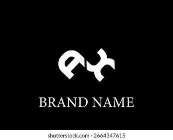 Creative AX logo design, Letter AX logo design vector template