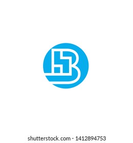 Creative B letter logo business template vector