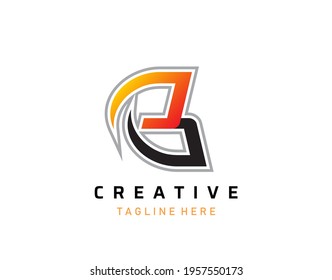 Creative B Letter Logo Design. Modern B symbol vector design.
