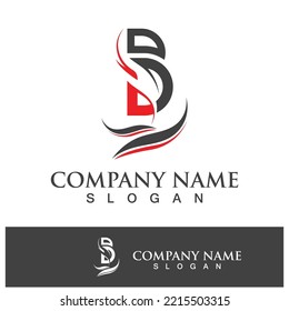 Ilustración vectorial del logotipo de la letra B creativa 