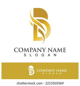 Creative B letter logo design vector illustration 