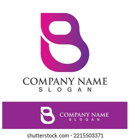 Creative B letter logo design vector illustration 
