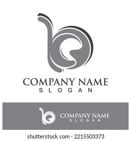 Creative B letter logo design vector illustration 