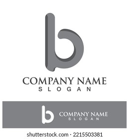 Creative B letter logo design vector illustration 