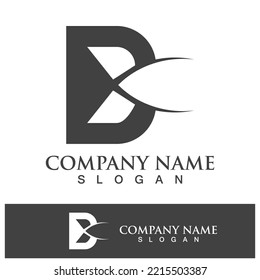 Ilustración vectorial del logotipo de la letra B creativa 