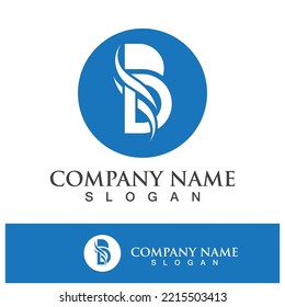 Creative B letter logo design vector illustration 