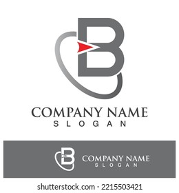 Ilustración vectorial del logotipo de la letra B creativa 