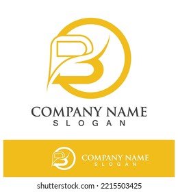 Creative B letter logo design vector illustration 