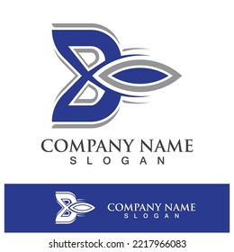 Ilustración vectorial del logotipo de la letra B creativa 