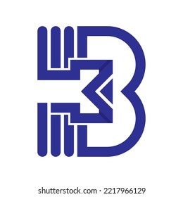 Creative B-Brief-Logo-Design, Vektorgrafik 