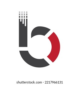 Creative B letter logo design vector illustration 