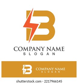 Creative B letter logo design vector illustration 