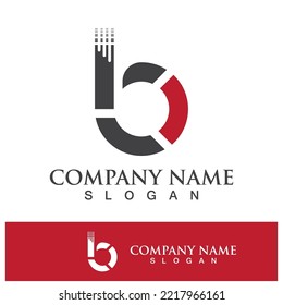 Creative B letter logo design vector illustration 