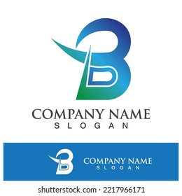 Ilustración vectorial del logotipo de la letra B creativa 