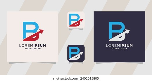 plantilla de diseño de logotipo de letras B creativas