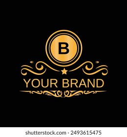 Creative B letter logo design for your business brands