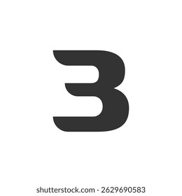 Creative B Letter Logo Template. B Character Logo Symbol.